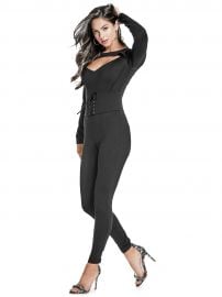 Matthew Corset Jumpsuit Black at Guess